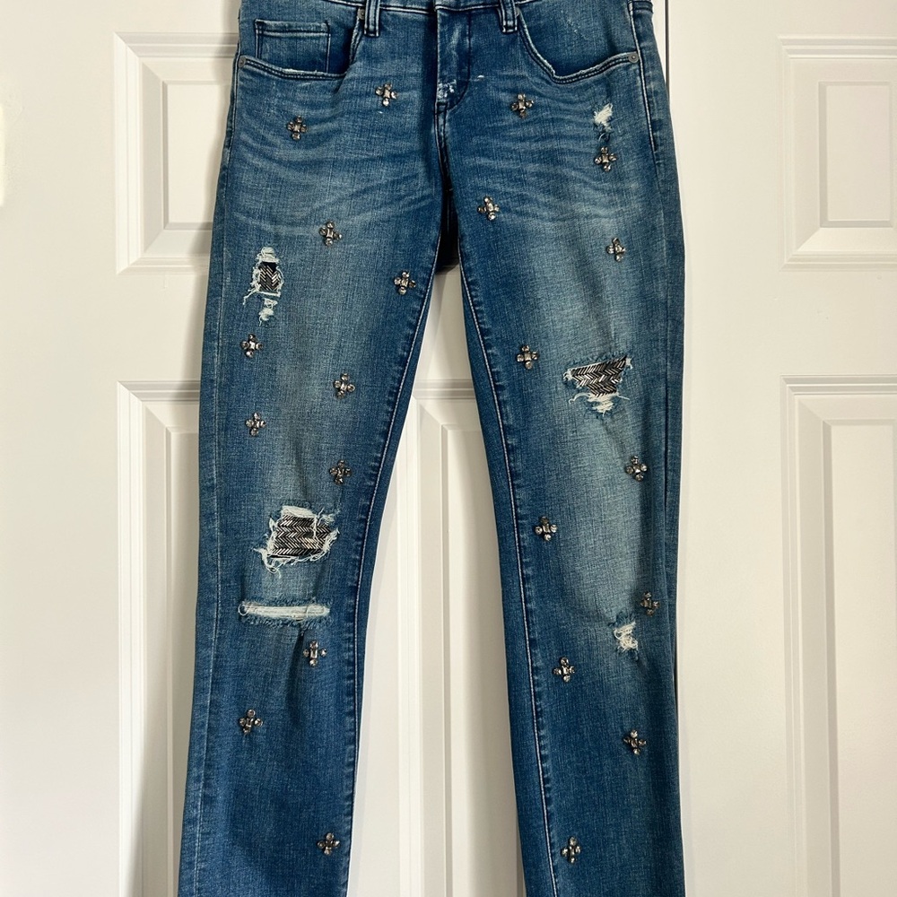 Women’s Blank NYC Embellished Denim Beaded Jeans